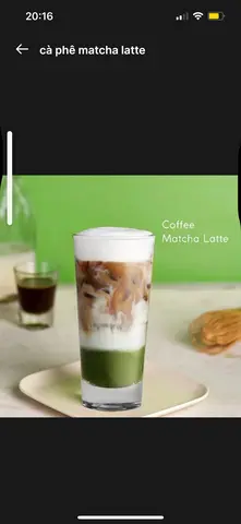 Hình ảnh cafe matcha latte