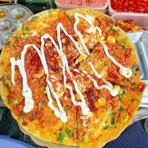 Hình ảnh bánh tráng nướng thập cẩm khô bò