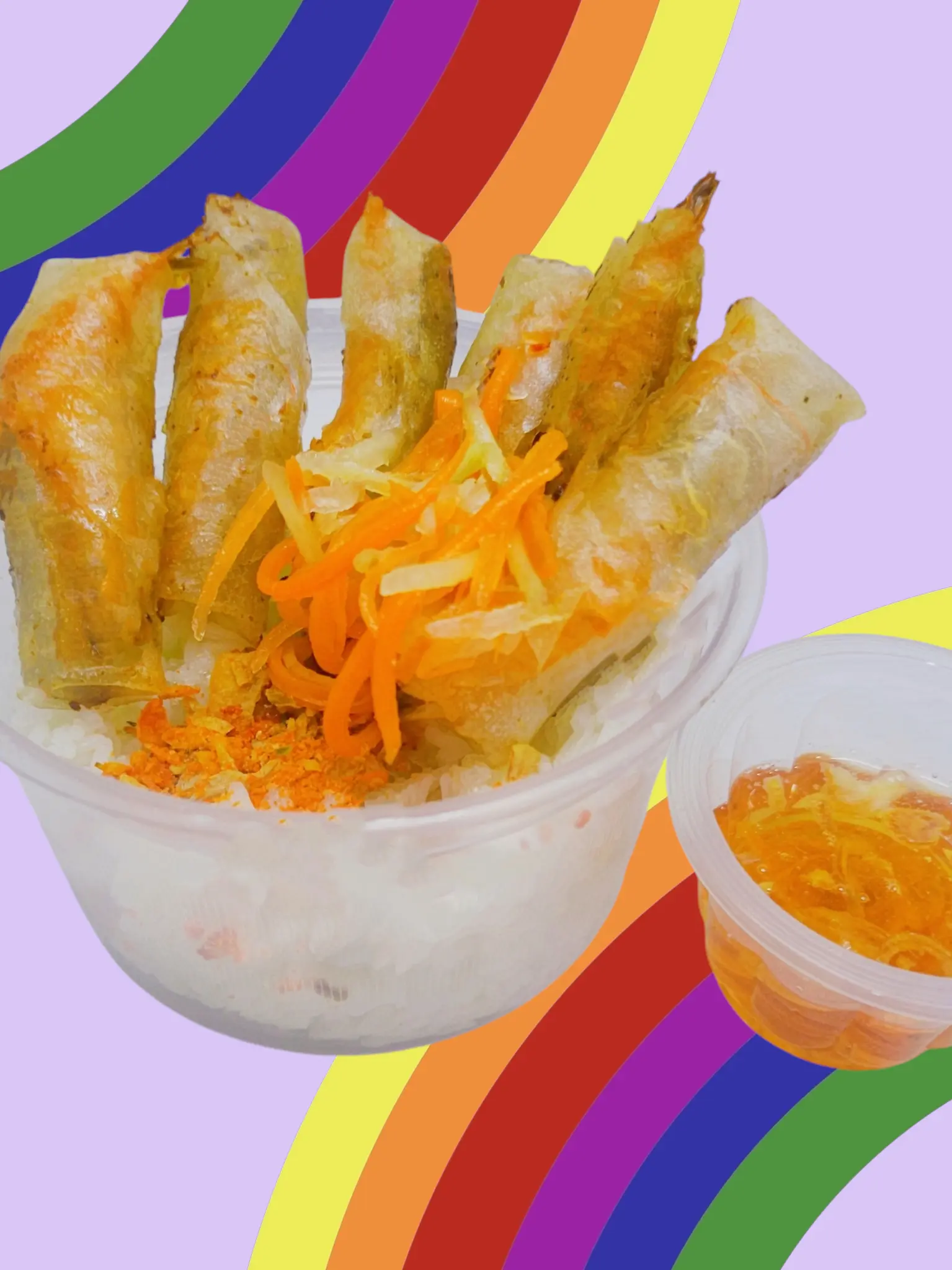 Hình ảnh Cơm Chả Ram Tôm Đất, 6 Cây Bình Định, Tép (ST25) + Tặng Sốt Hành Phi, Đồ Chua