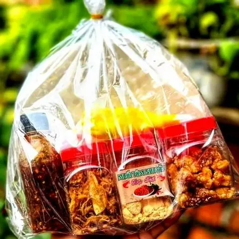 Hình ảnh Combo bánh tráng phơi sương tóp mỡ rim