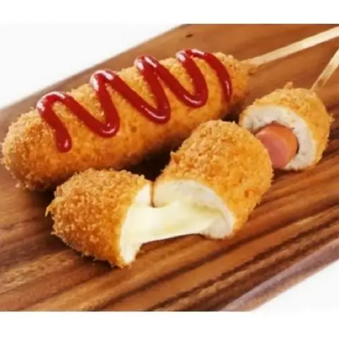 Hình ảnh Hotdog phô mai xúc xích chiên giòn 