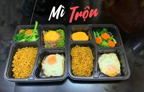Hình ảnh mì trộn bò trứng sốt phô mai