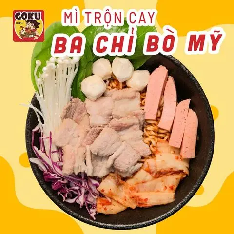 Hình ảnh Mì trộn ba chỉ bò Mỹ SPYCY YAKINIKU