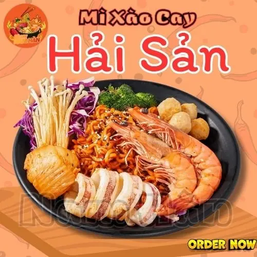 Hình ảnh Mì xào kim chỉ hải sản Tương Hàn