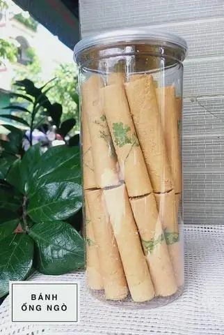 Hình ảnh Bánh ống ngò đậu phộng