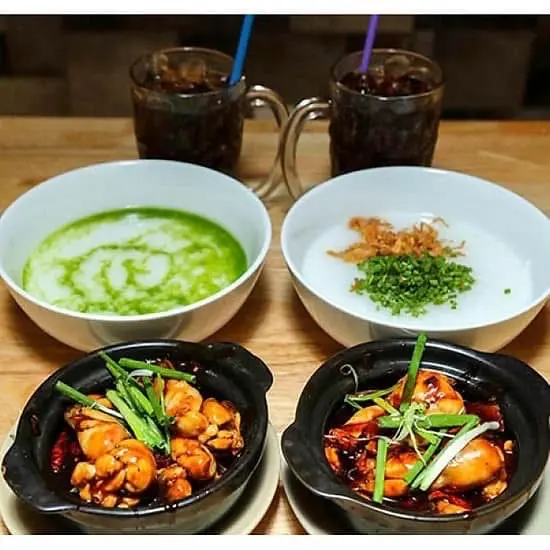 Hình ảnh (đặc biệt )Ếch Singapore 2 con To - cháo lá dứa- hành phi
