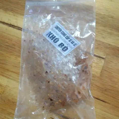 Hình ảnh bánh tráng khô bò