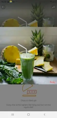 Hình ảnh nước ép Cần Tây + Thơm