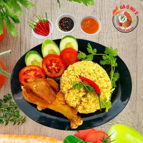 Hình ảnh Cơm Gà Xối Mỡ ĐÙI GÀ LỚN