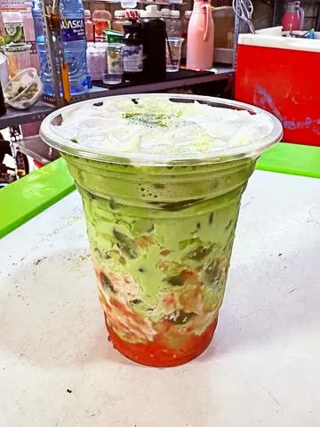 Hình ảnh Matcha Latte Ổi Hồng Kem Muối Ly Khổng Lồ 800ml