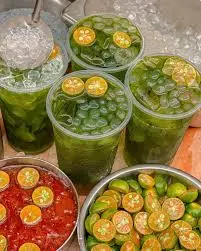 Hình ảnh Trà Tắc Thái Xanh Trân Châu Trắng