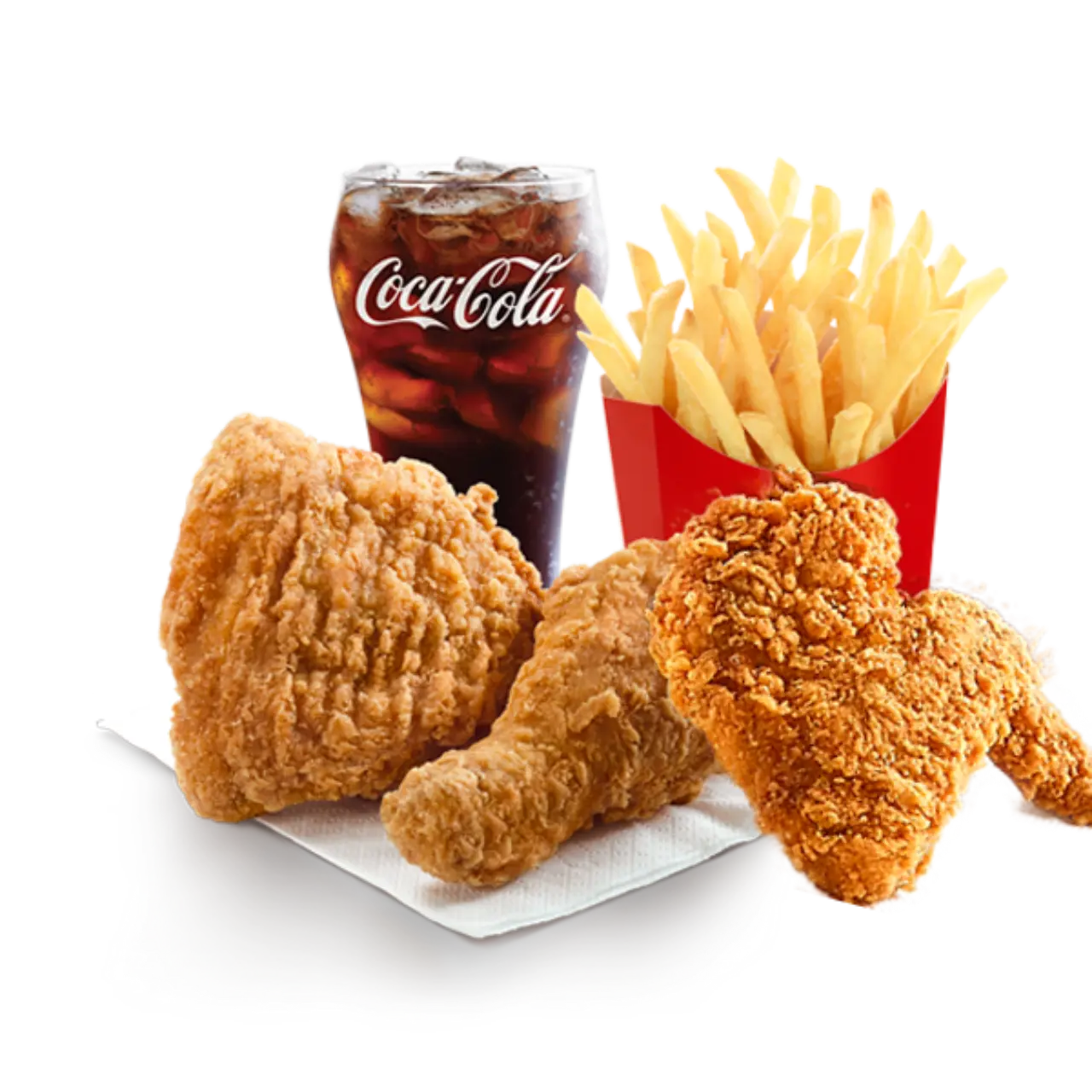 Hình ảnh Combo 2 Đùi + 1 Cánh + 1 Khoai + Coca