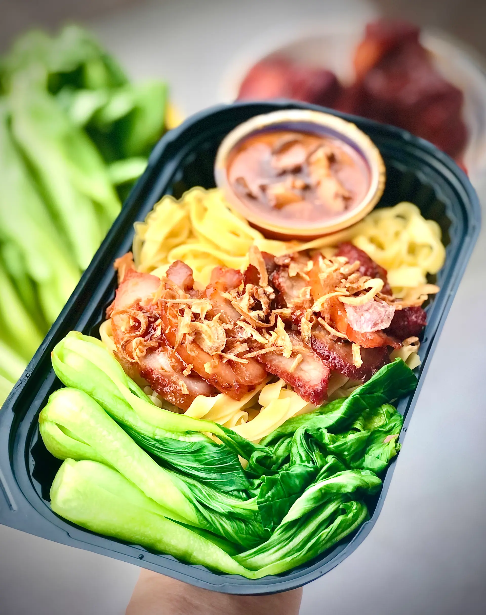 Hình ảnh Mì Xá Xíu Sốt Nấm Ngon Xĩu