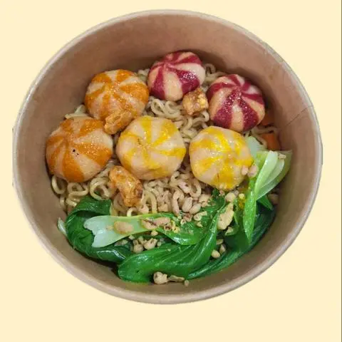Hình ảnh MÌ TRỘN 3 LOẠI BÁNH BAO NHÍM