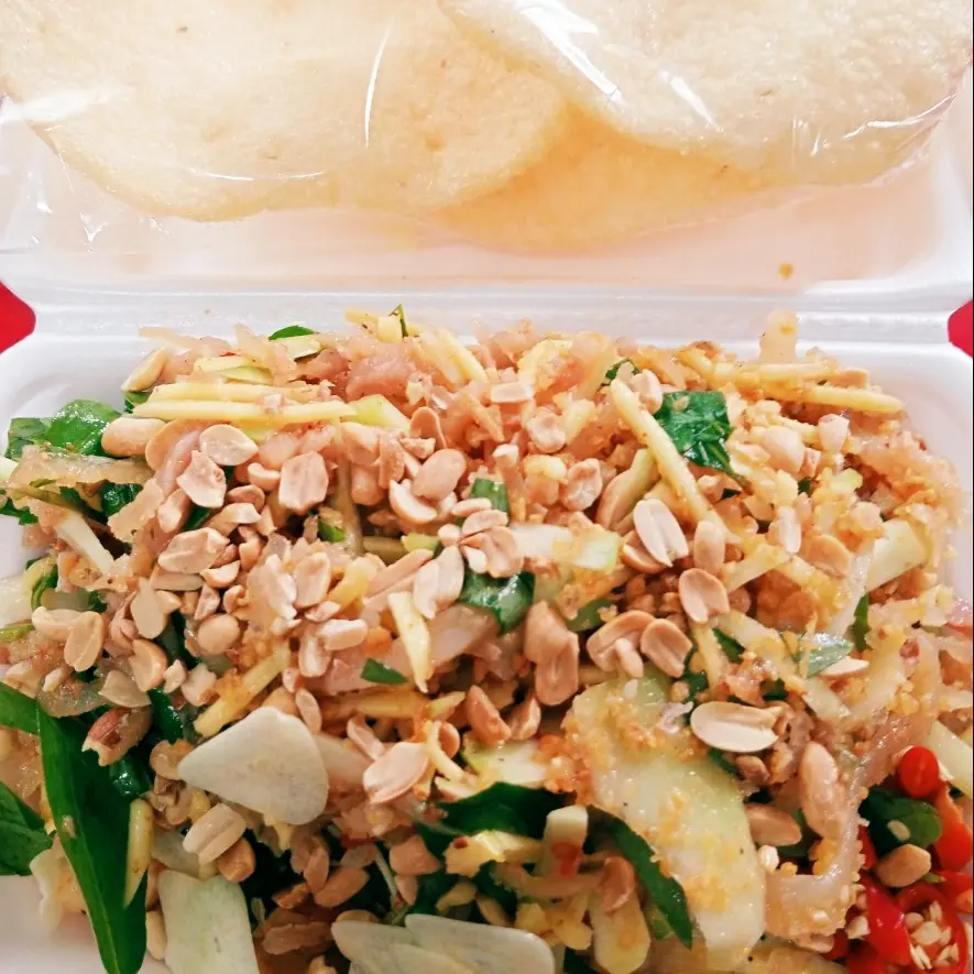 Hình ảnh Tré Trộn Cốc Xoài+Bánh Phồng 
