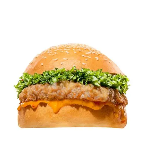 Hình ảnh Burger tôm chiên giòn