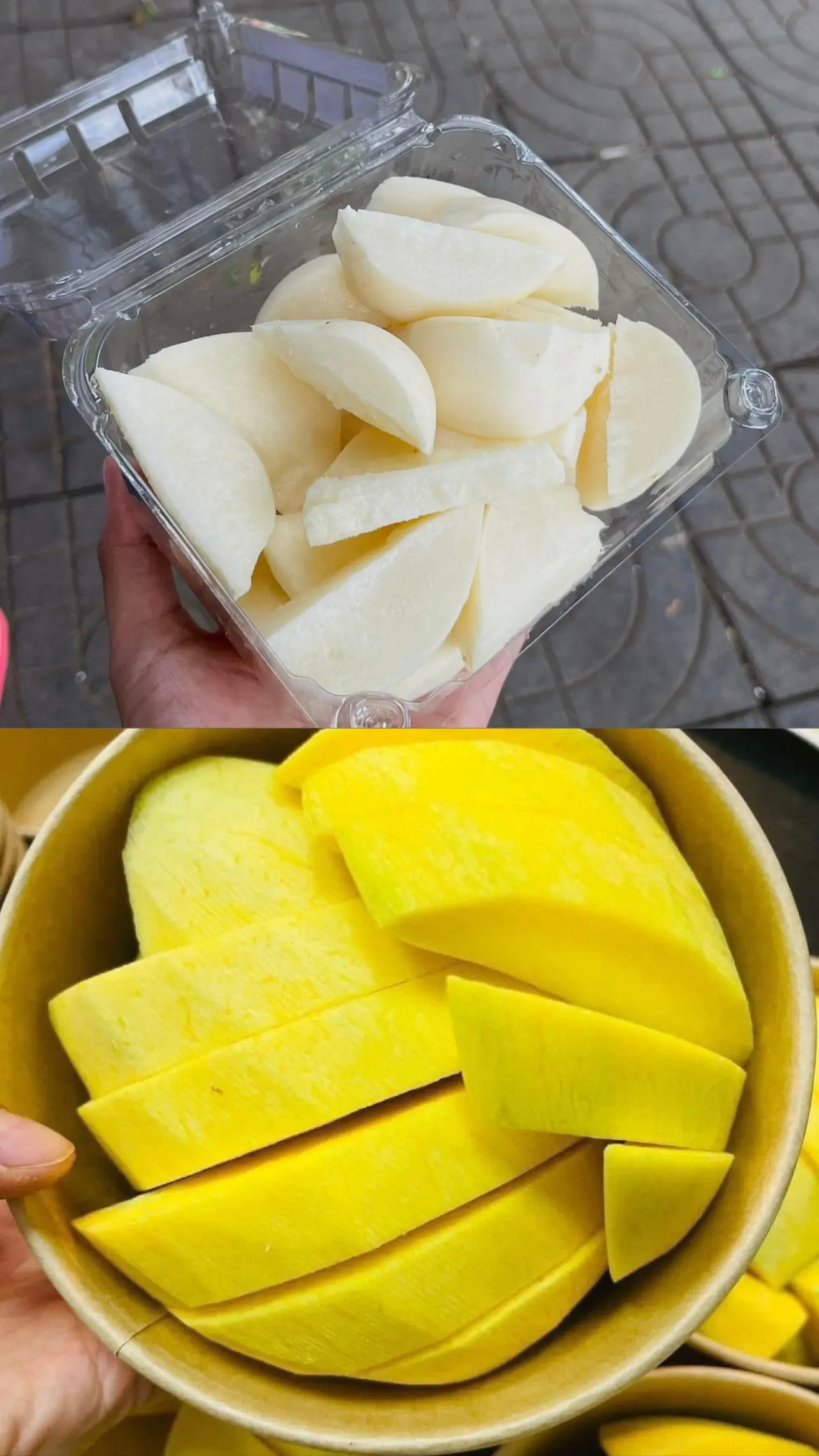 Hình ảnh Sắn + Xoài Kèm Muối