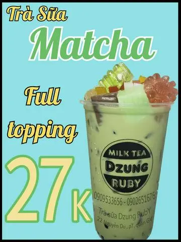 Hình ảnh matcha full topping