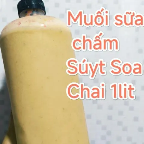 Hình ảnh Muối sữa chấm siêu ngon. Chai 1lit.