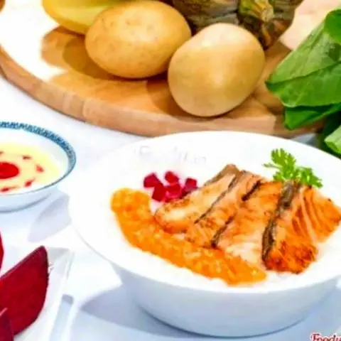 Hình ảnh Cháo cá hồi
