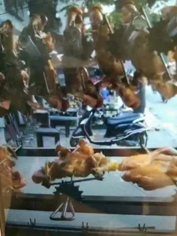 Hình ảnh Gà tre nướng 