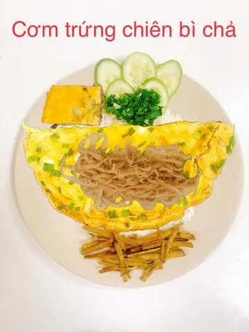 Hình ảnh Cơm Trứng Chiên Bì Chả