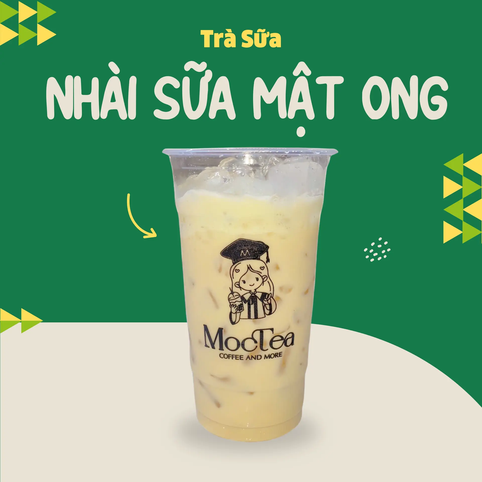 Hình ảnh Lục trà nhài sữa mật ong 700ml