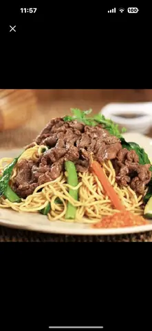 Hình ảnh Combo Mì Xào Bò+Nước sâm đường phèn