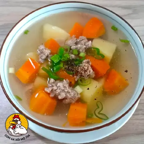 Hình ảnh canh súp thịt bằm