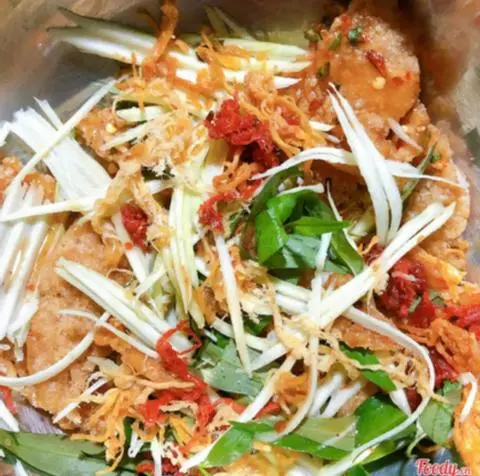 Hình ảnh Cơm Cháy Trộn Khô Bò