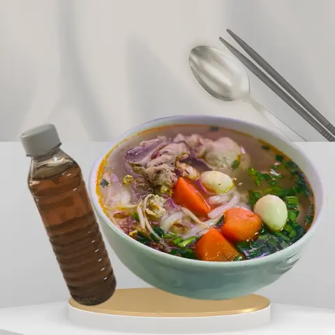 Hình ảnh Bánh canh xương + 1 Trà bí đao