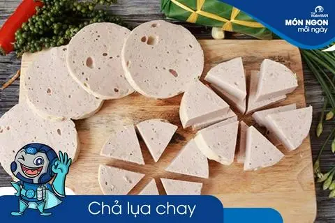Hình ảnh cơm chay chả lụa kho