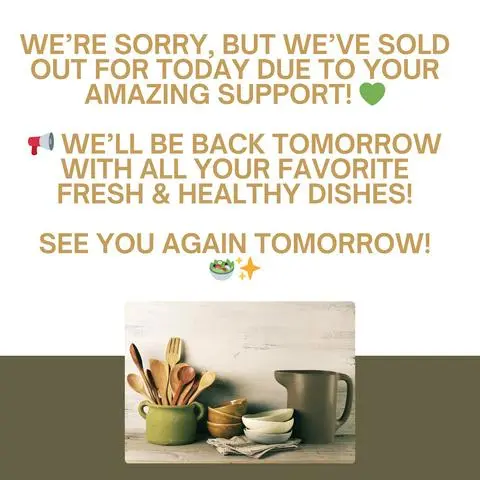 Hình ảnh Sold out / Thông báo hết món