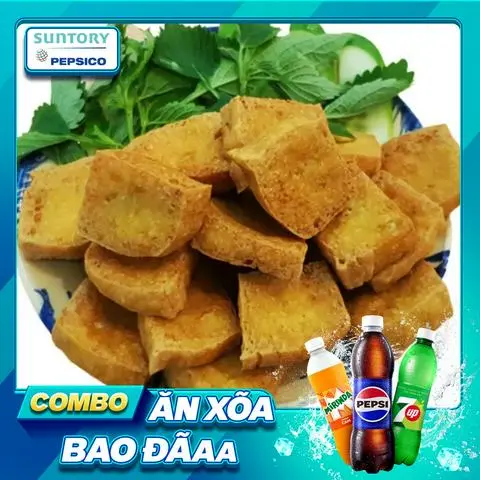 Hình ảnh Đậu hũ chiên+Nước Ngọt Pepsi