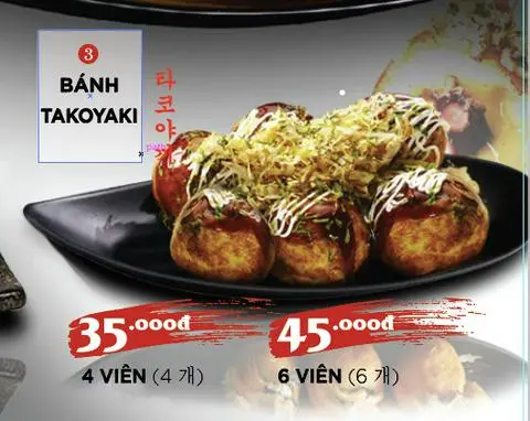 Hình ảnh Bánh Takoyaki 4 viên