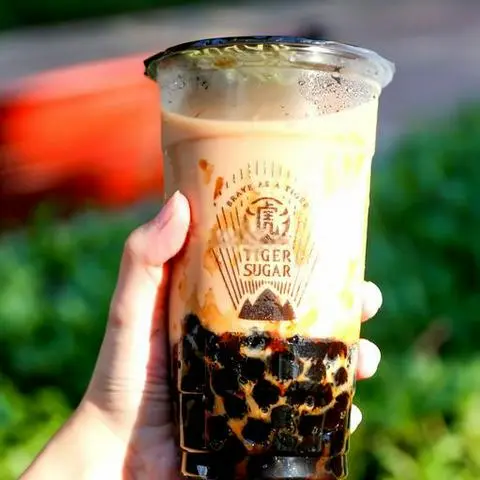 Hình ảnh Đường nâu trà đen sữa