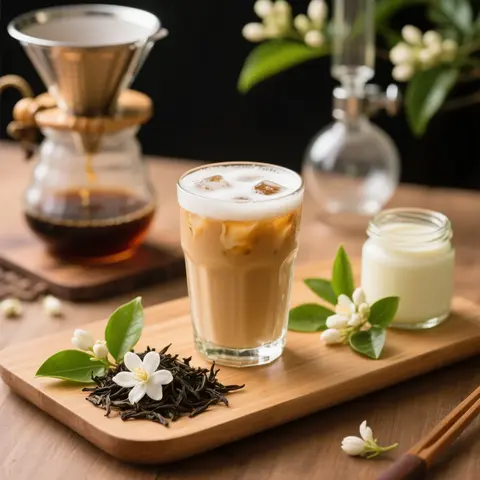 Hình ảnh Ô Long Nhài Sữa