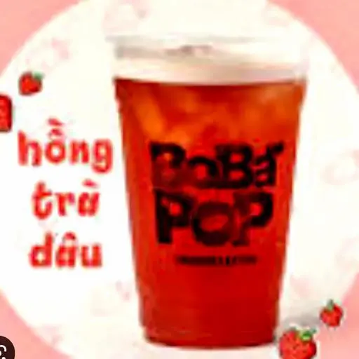 Hình ảnh Trà Dâu(ly lớn)+ chân trâu trắng