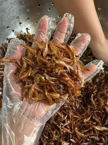Hình ảnh Cá cơm rim tỏi ớt 200g 