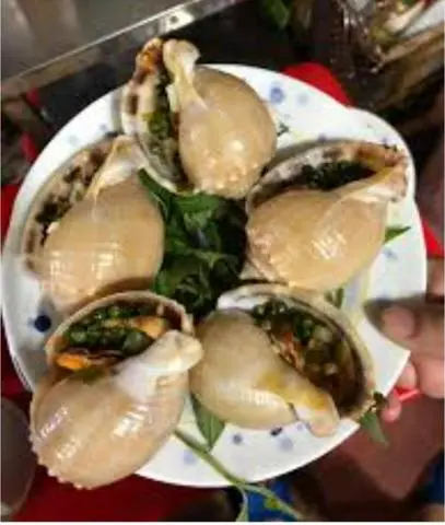 Hình ảnh ốc tỏi nướng tiêu xanh