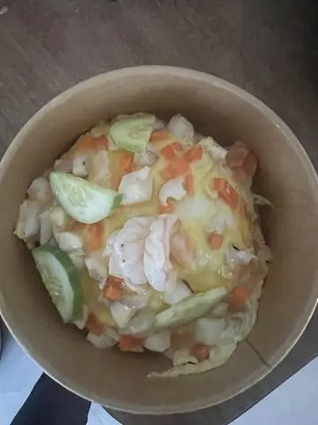Hình ảnh cơm mực phủ trứng