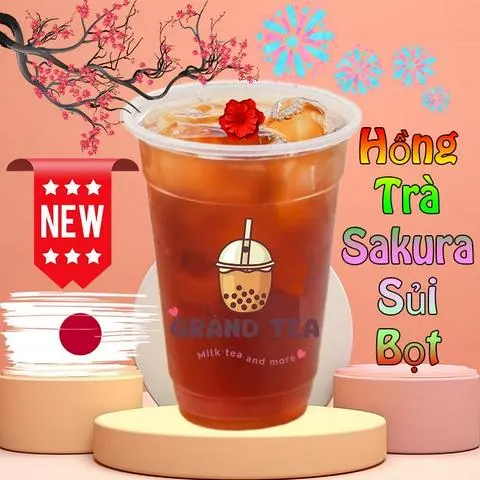 Hình ảnh Hồng trà sủi bọt Sakura - Black Tea