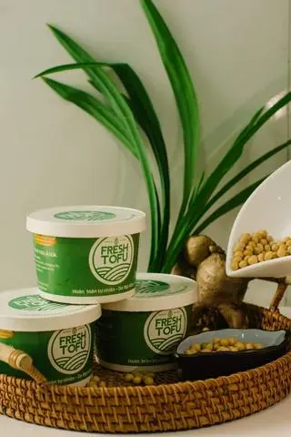 Hình ảnh tàu hũ tươi Fresh vị lá dứa set 10h