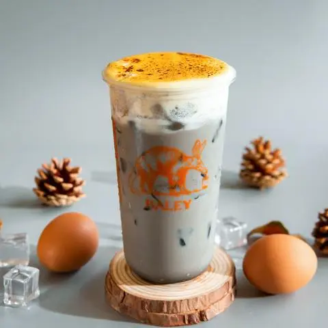 Hình ảnh Trà Sữa Mun Kem Trứng Nướng