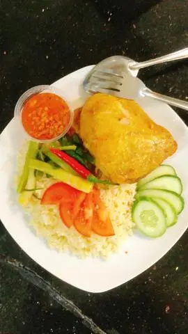Hình ảnh Gà Hấp Muối má đùi thêm 
