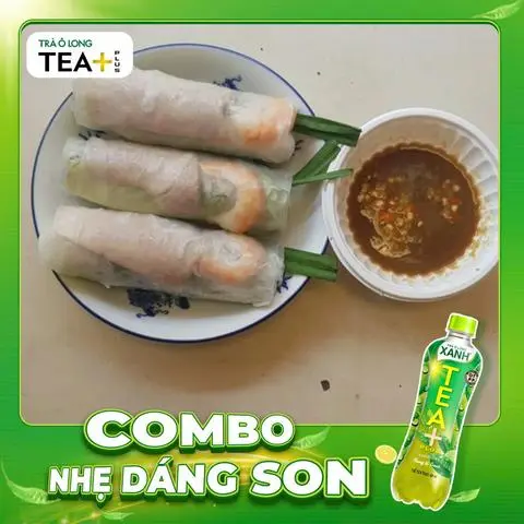 Hình ảnh Combo Gỏi Cuốn + Olong Xanh