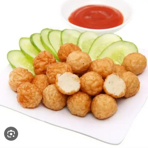 Hình ảnh cá viên chiên 1 cây 5 viên