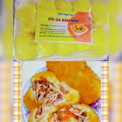 Hình ảnh Xôi Gà Nấm (10 Viên) To, Xôi Gà Sợi Nấm Bắp Thơm Ngon Cho Mọi Bữa Ăn