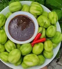 Hình ảnh cóc chấm mắm ruốc