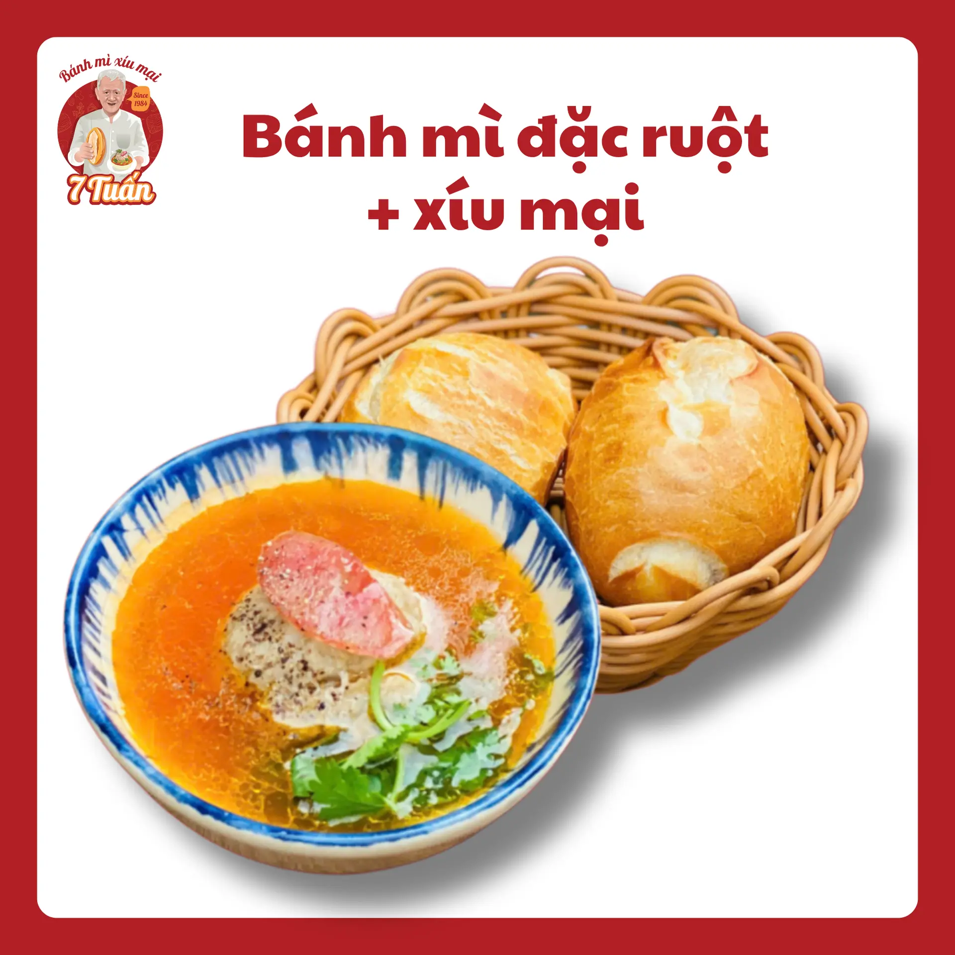 Hình ảnh Bánh mì đặc ruột + xíu mại (PHẢI THỬ)